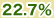 22.7％